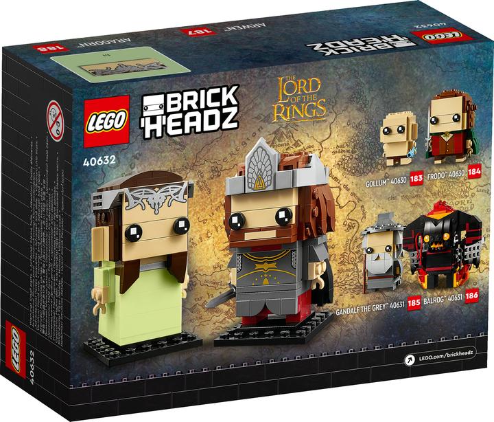 Immagine prodotto LEGO BrickHeadz - Aragorn e Arwen (40632, LEGO Brickheadz)