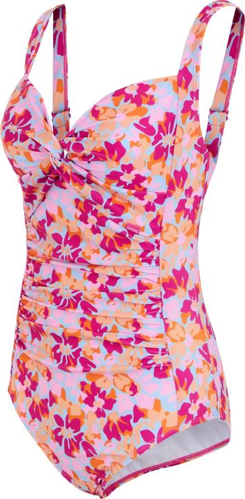 Actual product image Regatta Womens/Ladies Sakari Summer Floral Tummy Control One Piece Swimsuit (44 D)