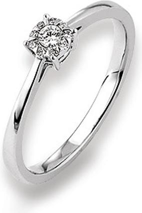 Produktbild Natsumi Schmuck Diamantring Weissgold 18K/750 0.04/0.05 ct G si (54, 750/18 K Gold)