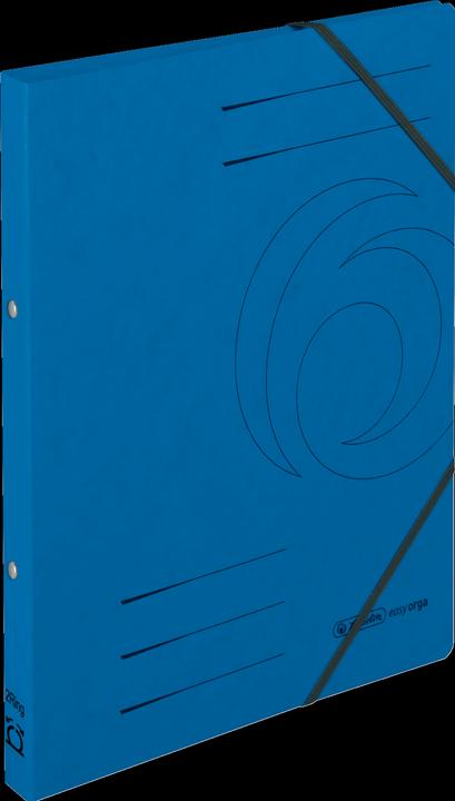 Actual product image Herlitz Ring binder easyorga, A4, cardboard, blue (A4, 25 mm, 1 Piece)