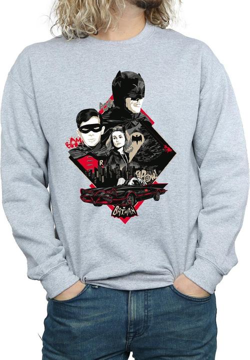 Immagine prodotto Felpa in cotone da uomo Batman Serie TV Personaggi Skyline (XL)