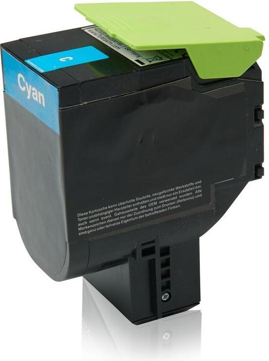 Actual product image Inkadoo Toner compatible with Lexmark 70C2HC0 / 702HC toner, cyan Cyan (C)