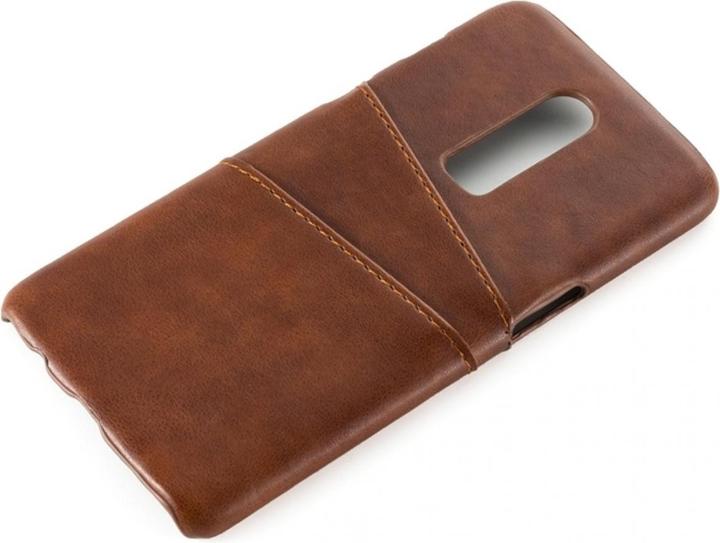Produktbild Screenguard OnePlus 6T CardCaddy Leder Backcase mit Kartenfächern (OnePlus 6T)