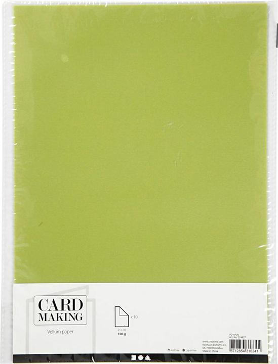 Actual product image Creativ Company Parchment paper A4 light green, 10 sheets (100 g/m², 10 x)
