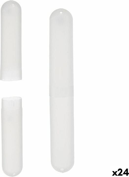 Produktbild Berilo Zahnbürstenhalter Durchsichtig Polypropylen 20 x 2 x 3 cm (24 Stück) (Zahnbürstenhalter)