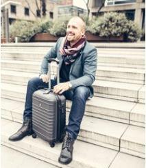 Image du produit JSA Trolley de voyage S plastique noir (40 l, Bagage à main (jusqu'à 50l))