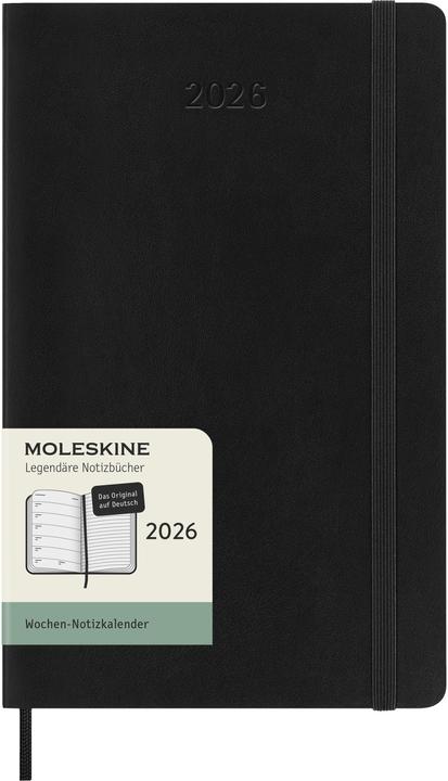 Moleskine WONK 2026 DE LG SC Swrz (13 x 21 cm, Tedesco)