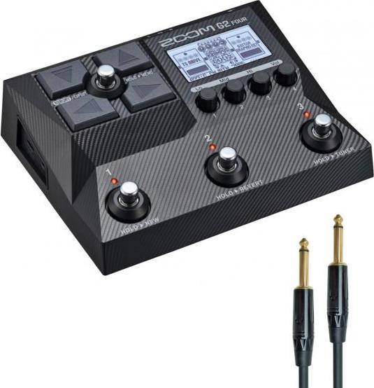 Produktbild Zoom G2 Four Multi-Effekt-Gerät mit Klinkenkabel (Bass, Gitarre)