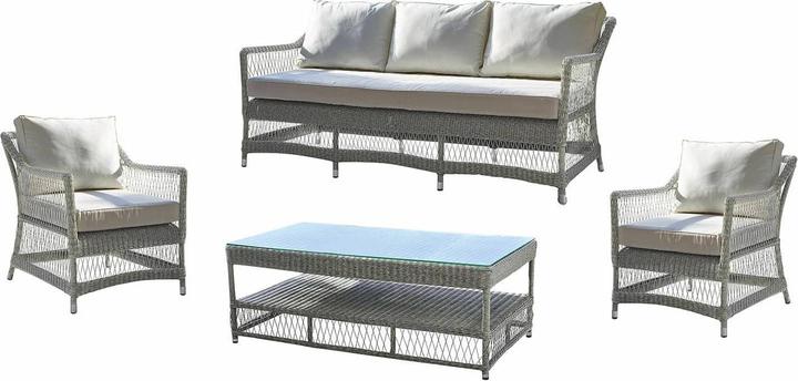 Immagine prodotto Loberon Gruppo di sedute Cuchery grigio/crema