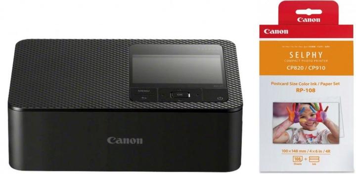 Produktbild Canon Selphy CP1500 Schwarz + RP-108 (Thermodirekt, Farbe)