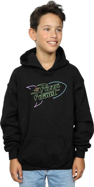 Immagine prodotto Disney Toy Story Neon Pizza Planet Felpa con Cappuccio Ragazzi (140, 146)