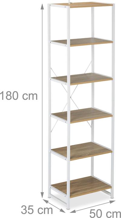 Actual product image Relaxdays Standregal (50 x 35 x 180 cm)