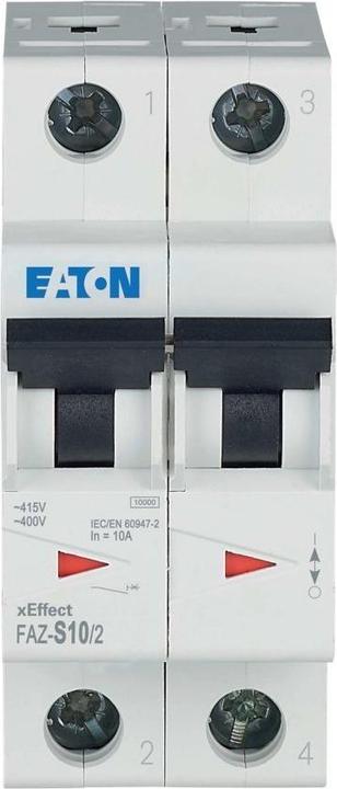 Actual product image Eaton Automatic circuit breaker 10A 2-pole
