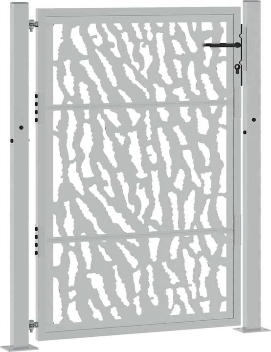 Produktbild VidaXL Gartentor 105x130 cm Wetterfester Stahl Spurendesign Zauntor