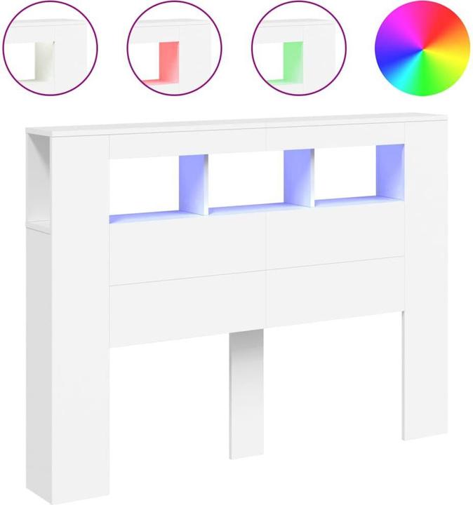 Immagine prodotto VidaXL Testiera a LED (140 x 18,5 x 103,5 cm)