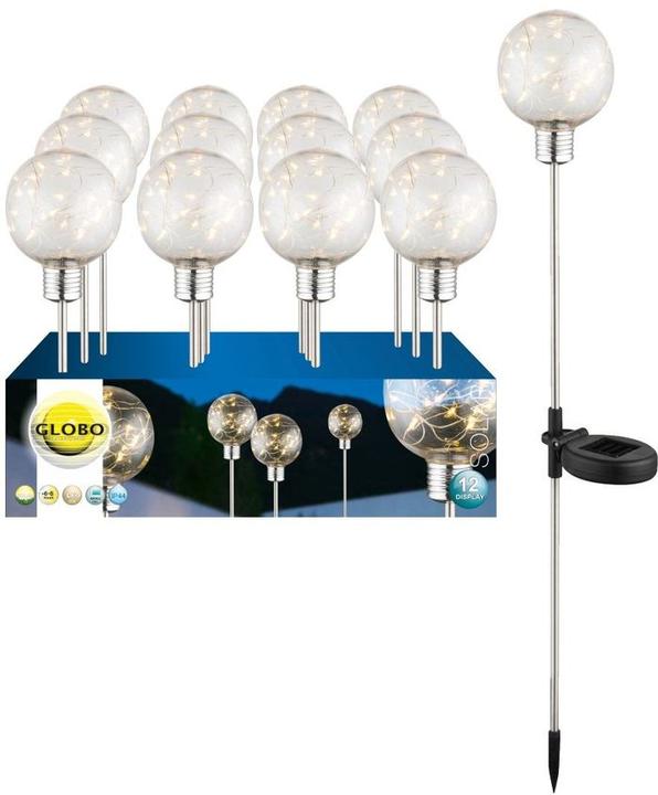 Produktbild Globo Solarleuchte Edelstahl, 20xled (IP44)