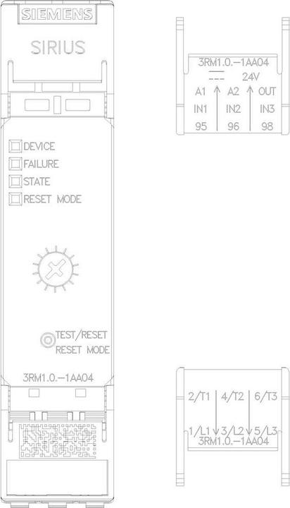 Nutritional values and ingredients Siemens SIRIUS 3RM1 Rev starter 0.4-2.0A DC