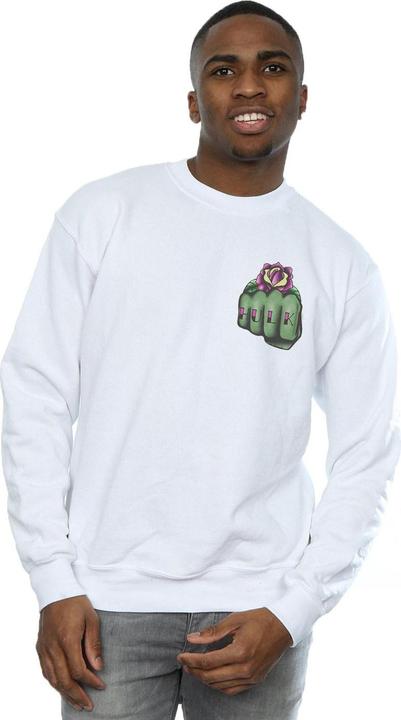 Produktbild Hulk Tattoo Fist Breast Print Sweatshirt (M)