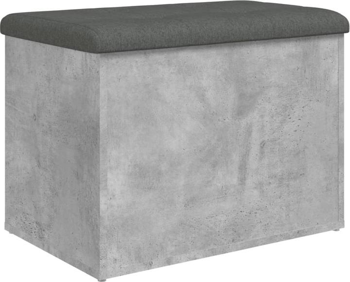 Produktbild VidaXL Sitzbank mit Stauraum Betongrau 62x42x45 cm (42 cm)