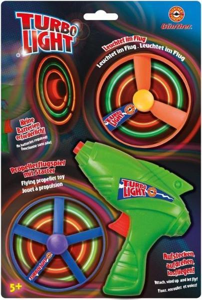 Actual product image Günther Flugspiele Turbolight propeller game with LEDs
