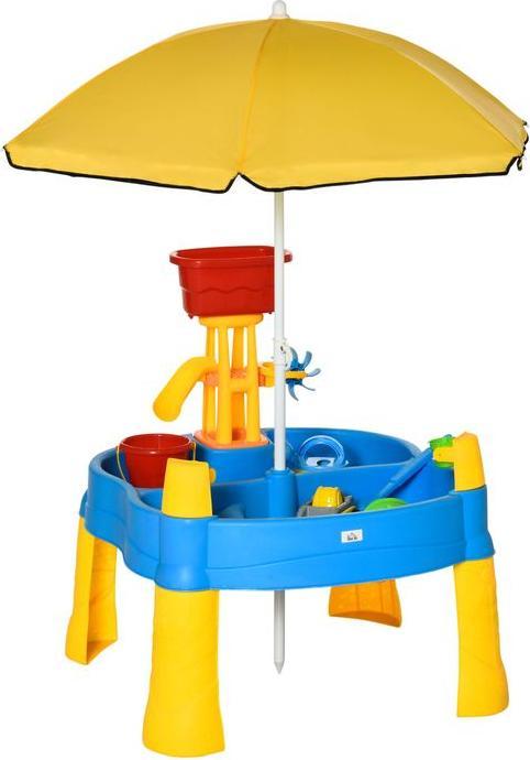 Immagine prodotto Swisshandel24 Tavolo da gioco con sabbia e acqua Set da gioco 2 in 1 per attività all'aperto con sabbia e acqua