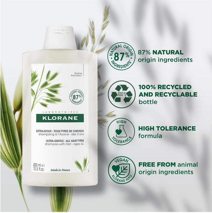 Produktbild Klorane Extra-sanftes Shampoo mit Hafer (200 ml, Flüssiges Shampoo)