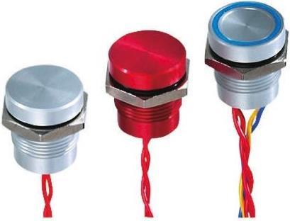 Produktbild APEM Piezo Pushbutton Switch- Illum. Blue Dia