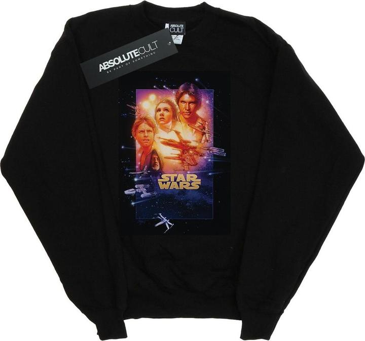 Actual product image Star Wars Mens Episode IV Movie Poster Sweatshirt (M)