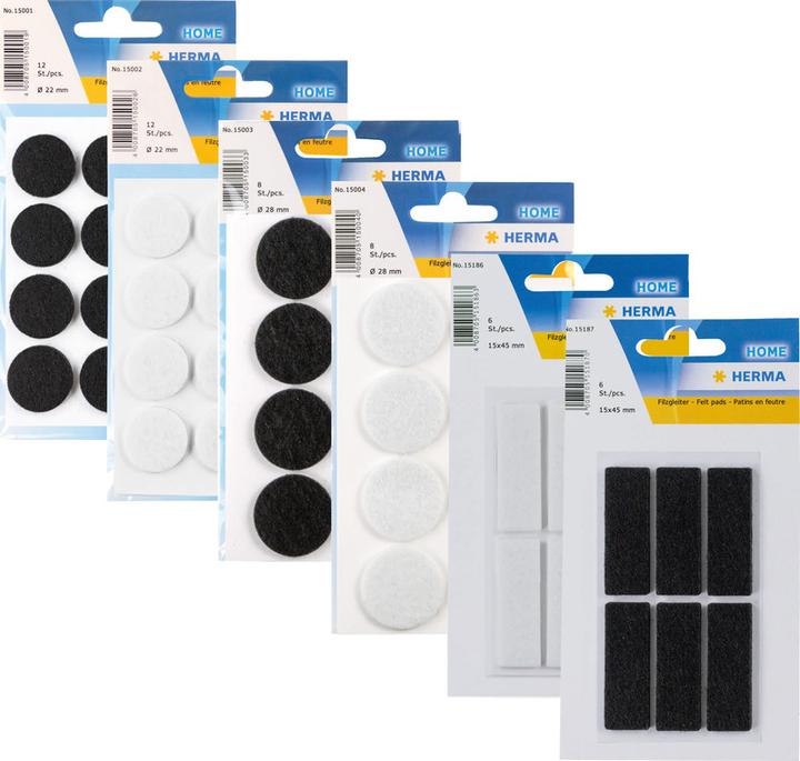 Actual product image Herma Felt gliders (Felt gliders, 6 Piece)