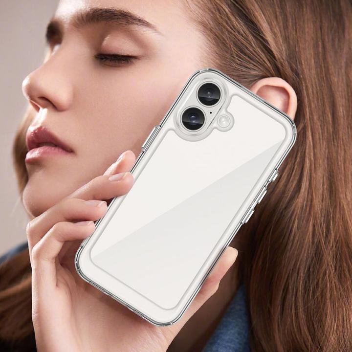 Immagine prodotto Hurtel Custodia Outer Space con cornice in gel per iPhone 16 - trasparente (Apple iPhone 16)