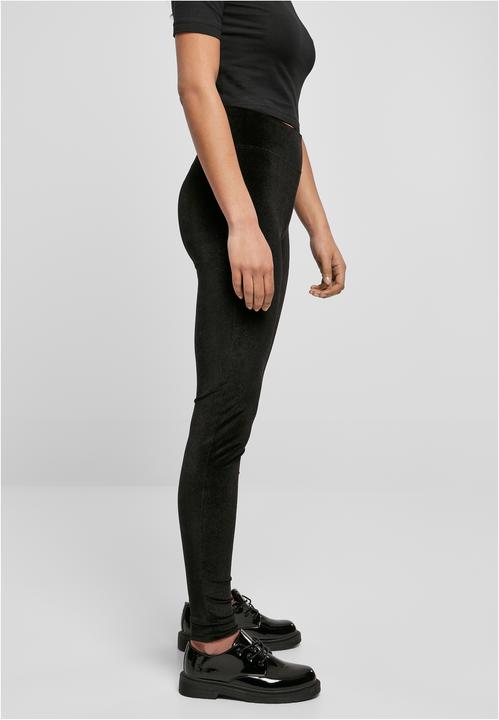 Actual product image Urban Classics Ladies High Waist Velvet Leggings (4XL)