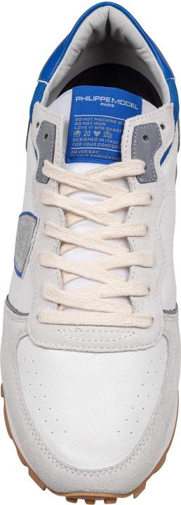 Actual product image Philippe Model sneakers tropez in perforated leather color gray/bluette (42)