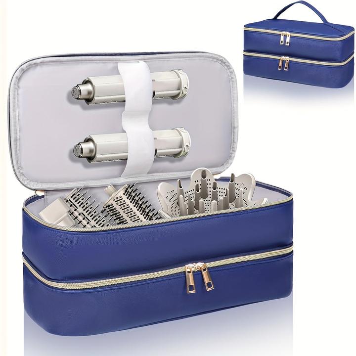 Actual product image Only-Bags.Store Zweilagige Haartrockner-Reisetasche - Wasserfeste, kratzfeste Organizer-Tasche mit hohem