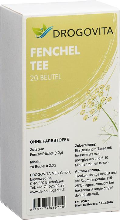 Produktbild Drogovita Fenchel Tee Btl 20 Stk (69 g)
