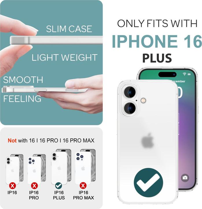 Produktbild Nalia Extrem Dünnes 0,3mm Mattes Hardcase (Apple iPhone 16 Plus)