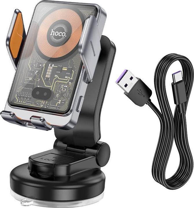 Produktbild Hoco Wireless Car Charger HW8, 15W, 1.67A, schwarz