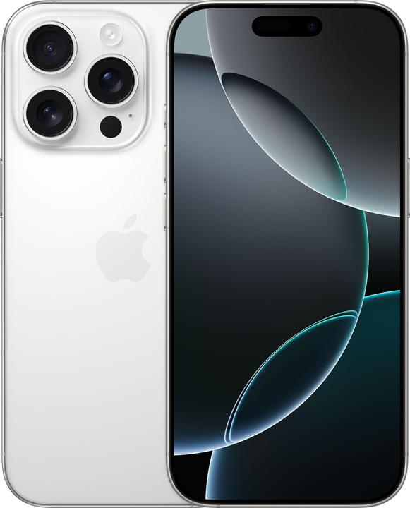 Apple iPhone 16 Pro (256 GB, White Titanium, 6.30", SIM + eSIM, 48 Mpx, 5G)