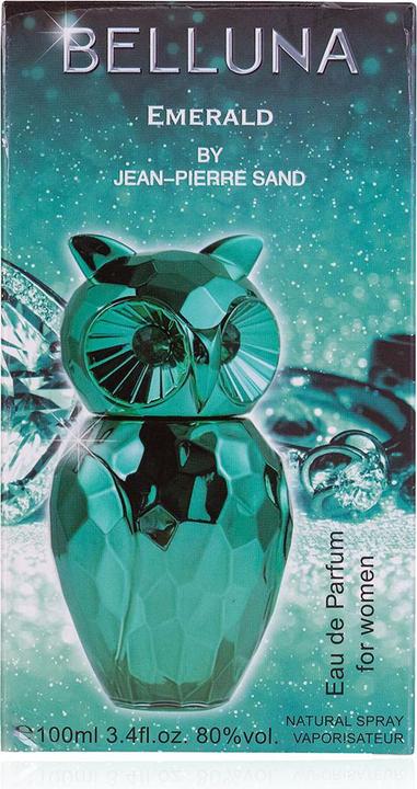 Accentra Eau de Parfum für Damen BELLUNA EMERALD in Eulen-Form (Eau de Parfum)