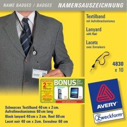 Actual product image Avery Textile strap with roll-up mechanism