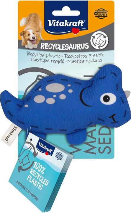 Immagine prodotto Vitakraft Giocattolo per cani Dino, 15 cm, blu reale (Gioco da masticare per cani)