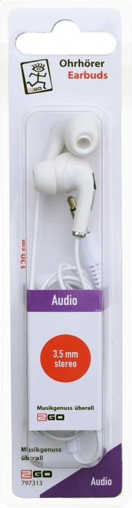 Produktbild 2GO 797313 Kopfhörer & Headset Verkabelt im Ohr Anrufe/Musik Weiss (Kabelgebunden)