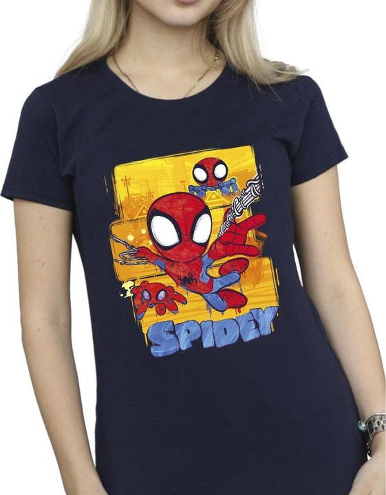 Immagine prodotto Spidey And His Amazing Friends Flying Maglietta Donna (XL)