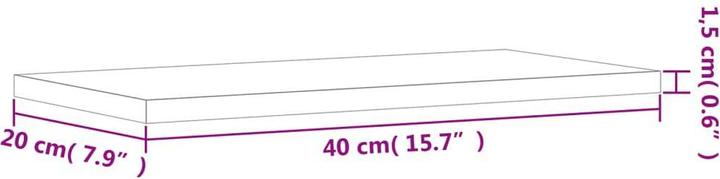 Image du produit VidaXL Marshal (40 x 20 x 1,5 cm)