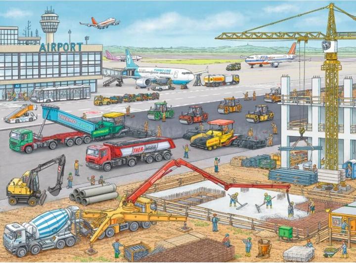 Image du produit Ravensburger Chantier de construction à l'aéroport (100 pièces)