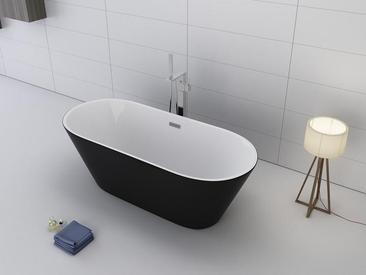 Immagine prodotto Jet-Line Vasca da bagno LAUSANNE II nera (170 cm, 80 cm)