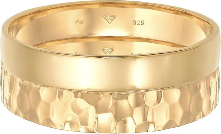 Image du produit Kuzzoi Bague en ruban, set de bagues (58, Argent 925)