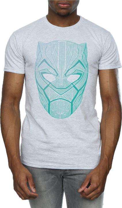 Image du produit Mens Black Panther Tribal Mask T-Shirt (XL)