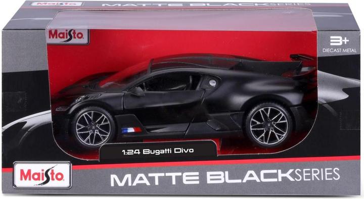 Actual product image Maisto Bugatti Divo 1/24 black matt