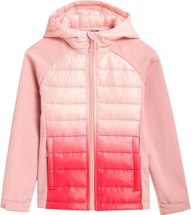 Actual product image 4F Jacket Girls Softshell Light Pink HJZ21 JSFD002 56S (164cm) (56)