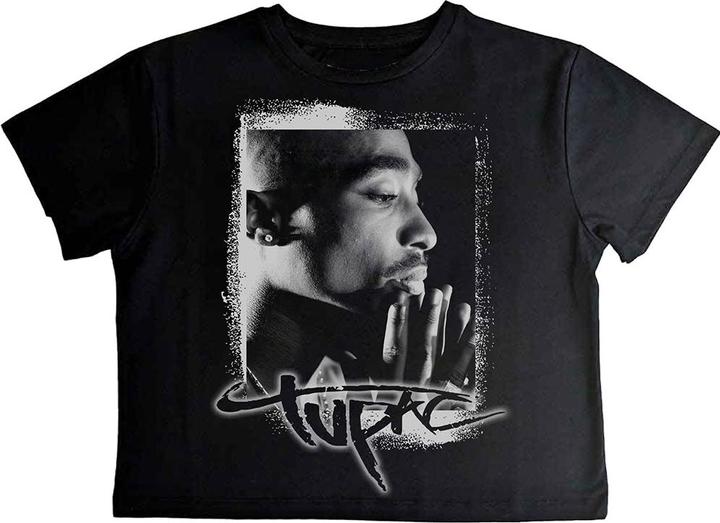 Tupac Spray Photo Crop Top (Girlie)